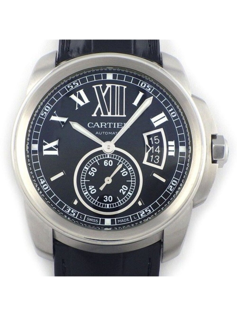 Cartier Watch Calibre de Cartier LM Roman Index Date Luminous Needle Small